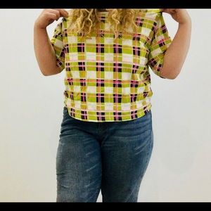 ASOS plaid crop top